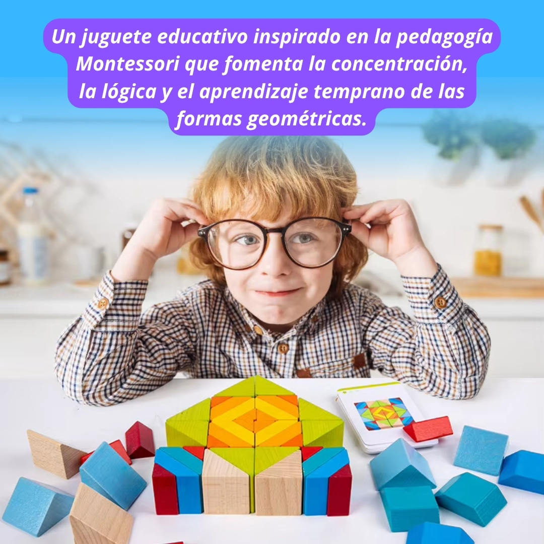 Miniatura 2 de PUZZLE 3D DE MADERA PARA NIÑO MONTESSORI